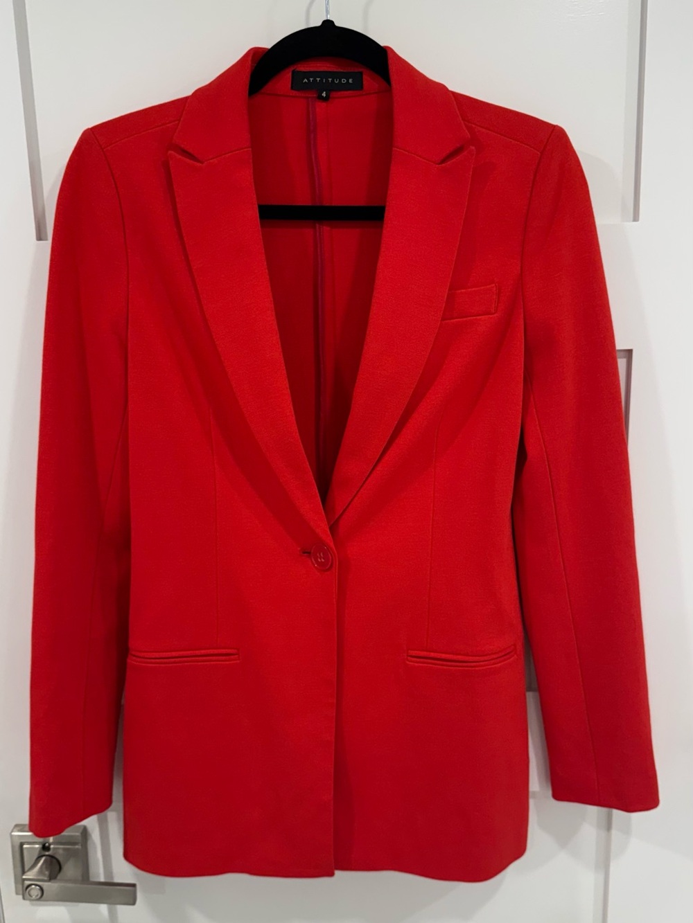 Red Mid-length Blazer - Size 4 - NWT